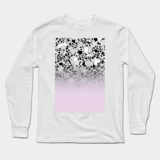 Concrete and Black Marble Mix Pink Gradient Long Sleeve T-Shirt